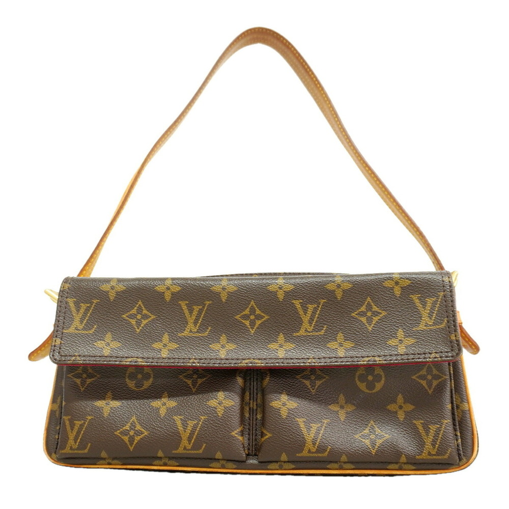 Louis Vuitton Monogram Vivacite MM Shoulder Bag M51164 Brown Women's